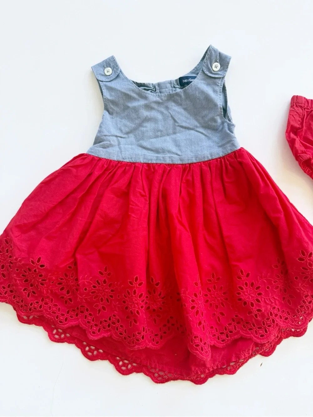 Gap Eyelet Dress Set 6-12M